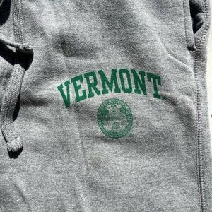 Men's MV Sport Joggers Gray Vermont University M Stretch Pockets Academia Sweats